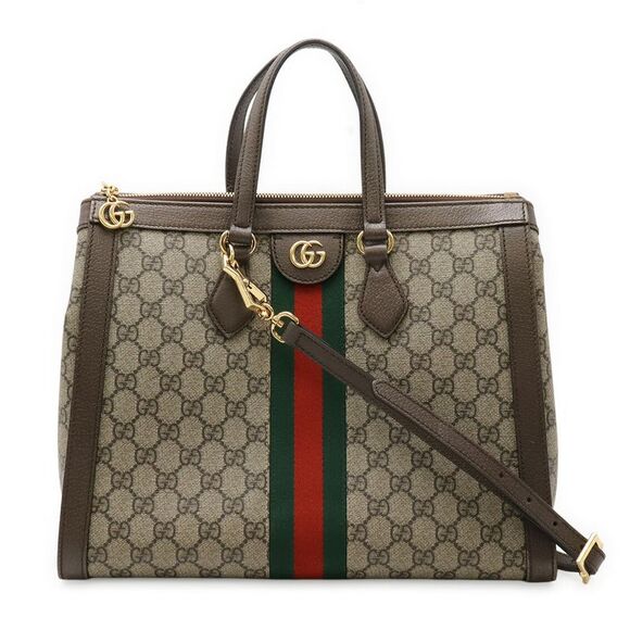 Gucci Ophidia GG Supreme Tote Bag PVC Leather - Picture 1 of 9